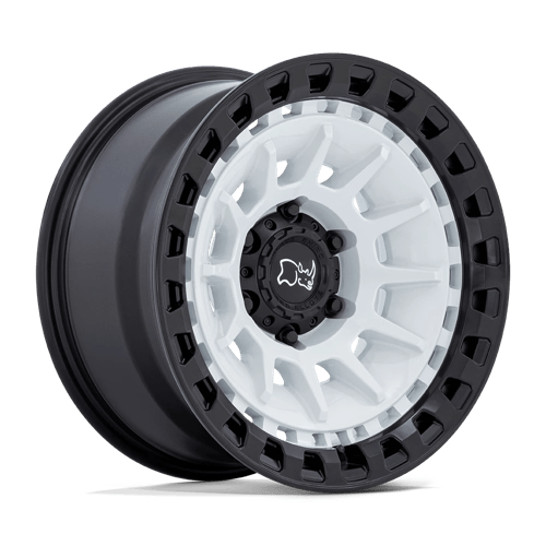 Black Rhino BARRAGE Gloss White On Matte Black | 17x8.5 | 6x5.5 | -10 | 106.1mm