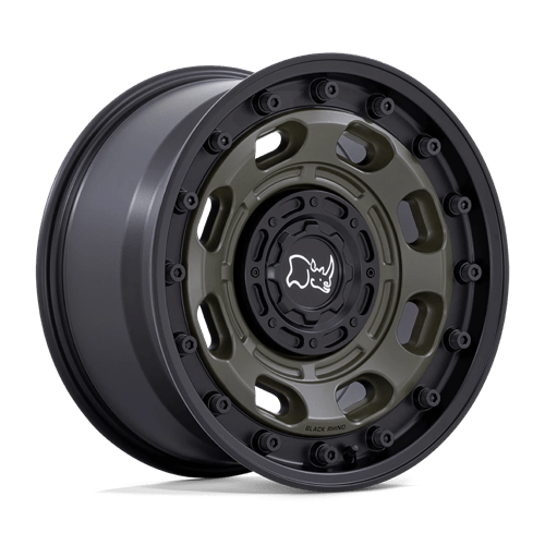 Black Rhino ATLAS Olive Drab Green W/ Black Lip | 17x8 | 5x4.5/120 | +38 | 74.1mm