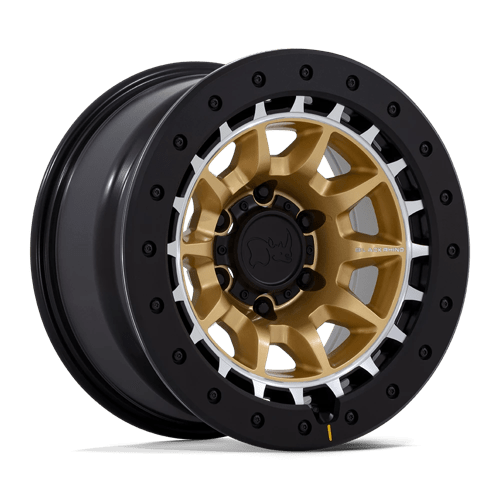 Black Rhino BR016 TUSK Matte Gold W/ Machined Ring | 17x8.5 | 5x5.5 | -10 | 78.1mm