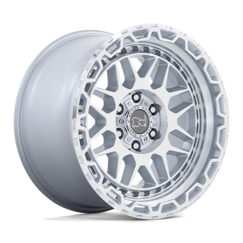 Black Rhino HOLCOMB Gloss Silver W/ Mirror Cut Face | 20x9.5 | 6x5.5 | +12 | 112.1mm