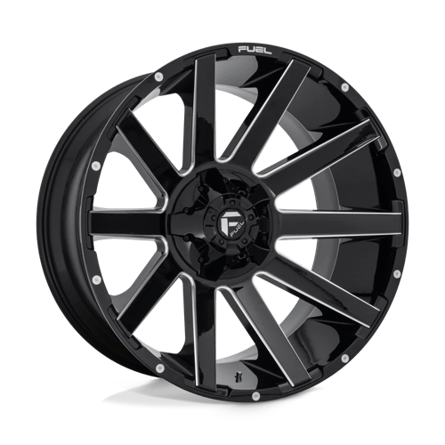 Fuel 1Pc D615 CONTRA Gloss Black Milled | 24x12 | 8x6.5 | -44 | 125.1mm