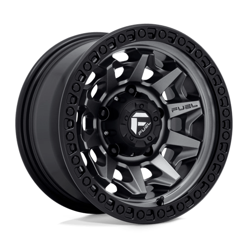 Fuel 1Pc D716 COVERT Matte Gun Metal Black Bead Ring | 15x8 | 5x5.5 | -12 | 108mm