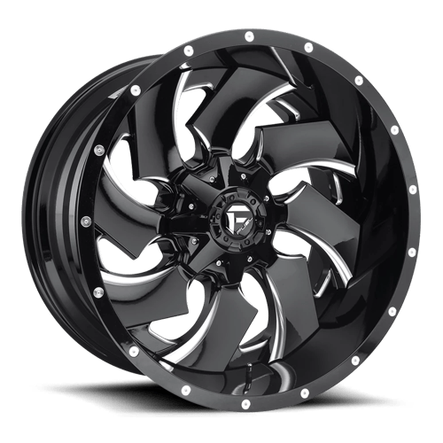 Fuel 2Pc D239 CLEAVER Gloss Black Milled | 24x16 | 8x6.5 | -99 | 125.1mm