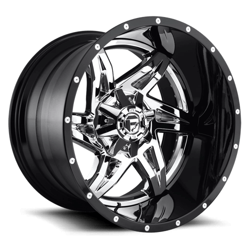 Fuel 2Pc D272 ROCKER Chrome Plated Gloss Black Lip | 22x10 | 8x170 | -13 | 125.1mm