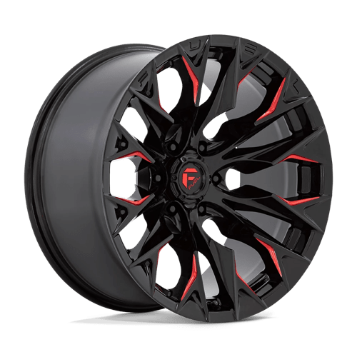 Fuel 1Pc D823 FLAME Gloss Black Milled W/ Candy Red | 20x9 | 8x170 | +20 | 125.1mm