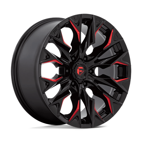 Fuel 1Pc D823 FLAME Gloss Black Milled W/ Candy Red | 20x9 | 6x5.5 | +20 | 106.1mm