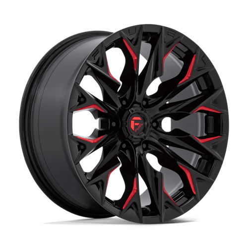 Fuel 1Pc D823 FLAME Gloss Black Milled W/ Candy Red | 20x9 | 6x135 | +1 | 87.1mm