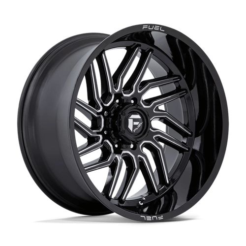 Fuel 1Pc D807 HURRICANE Gloss Black Milled | 24x12 | 8x6.5 | -44 | 125.1mm
