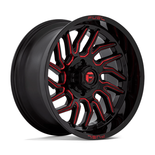 Fuel 1Pc D808 HURRICANE Gloss Black Milled Red Tint | 20x10 | 6x135 | -18 | 87.1mm