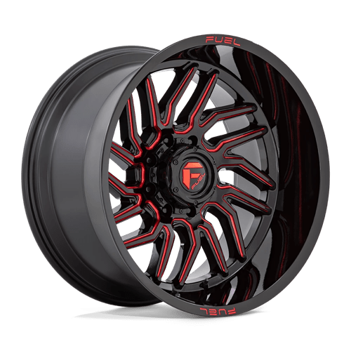 Fuel 1Pc D808 HURRICANE Gloss Black Milled Red Tint | 22x12 | 8x170 | -44 | 125.1mm