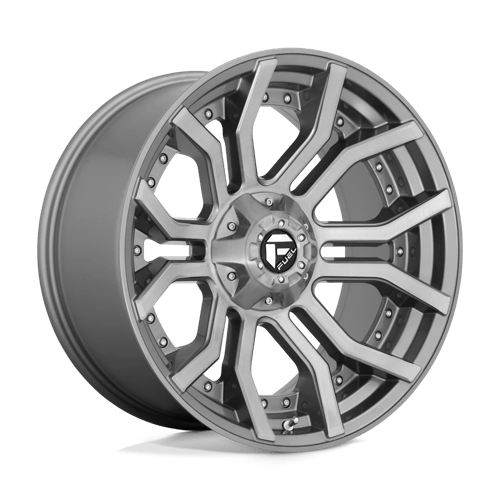 Fuel 1Pc D713 RAGE PLATINUM Brushed Gun Metal Tinted Clear | 24x12 | 8x6.5 | -44 | 125.1mm