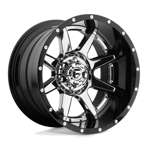 Fuel 2Pc D247 RAMPAGE Chrome Plated Gloss Black Lip | 20x10 | 6x5.5 | -19 | 108mm