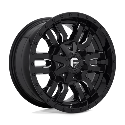 Fuel 1Pc D595 SLEDGE Gloss Black Milled | 18x9 | 8x6.5 | +20 | 125.1mm