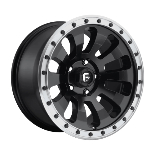 Fuel 1Pc D629 TACTIC Matte Black Machined Ring | 17x9 | 5x5.0 | -12 | 78.1mm