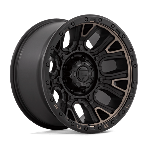 Fuel 1Pc D824 TRACTION Matte Black W/ Double Dark Tint | 20x10 | 8x180 | -18 | 124.2mm