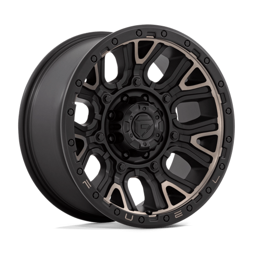 Fuel 1Pc D824 TRACTION Matte Black W/ Double Dark Tint | 20x9 | 8x180 | +1 | 124.2mm