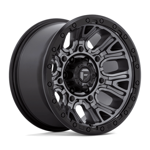 Fuel 1Pc D825 TRACTION Matte Gunmetal W/ Black Ring | 20x9 | 5x5.0 | +1 | 71.5mm