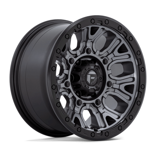 Fuel 1Pc D825 TRACTION Matte Gunmetal W/ Black Ring | 17x9 | 6x5.5 | +1 | 106.1mm