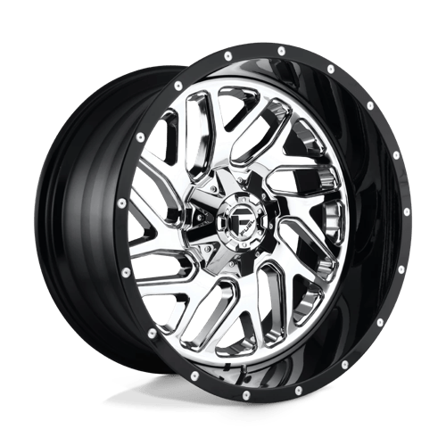 Fuel 2Pc D211 TRITON Chrome Plated Gloss Black Lip | 20x12 | 6x135/5.5 | -44 | 106.1mm