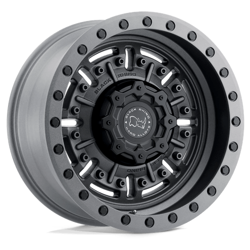 Black Rhino ABRAMS Textured Matte Gunmetal | 17x9.5 | 8x6.5 | -18 | 122.4mm