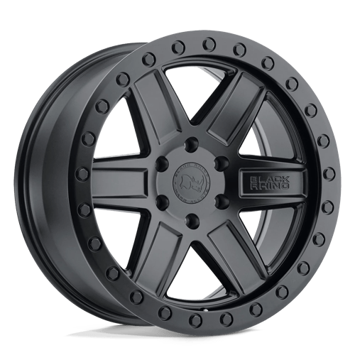 Black Rhino ATTICA Matte Black W/ Black Ring | 20x9.5 | 5x150 | +12 | 110.1mm