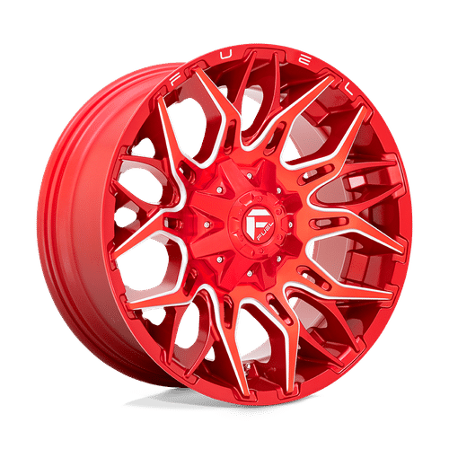 Fuel CANDY RED MILLED 22x12 8x180