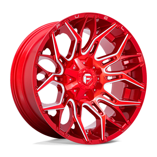 Fuel CANDY RED MILLED 22x10 8x165.1