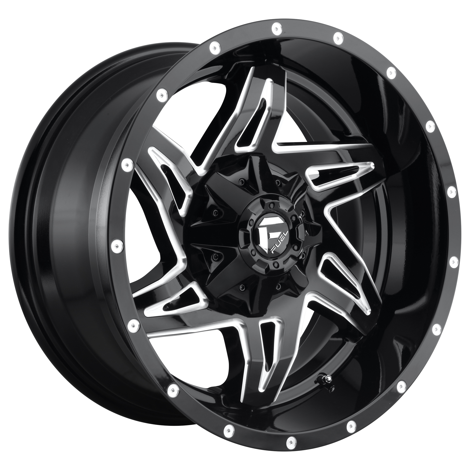 Fuel 1Pc D613 ROCKER Gloss Black Milled | 20x9 | 5x4.5/5.0 | +1 | 78.1mm