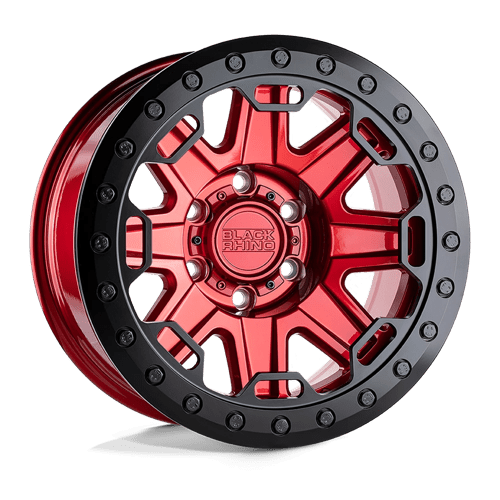 Black Rhino RIFT BEADLOCK Candy Red W/ Black Ring | 17x8.5 | 5x4.5 | -38 | 71.5mm